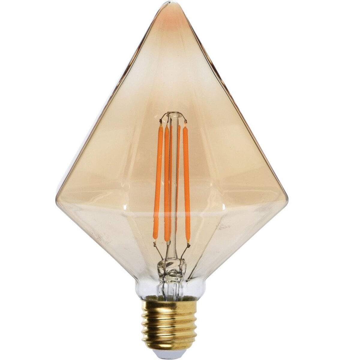 Designerska żarówka w kształcie diamentu, 18 cm