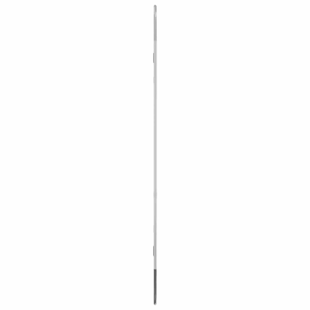 vidaXL Lustro ścienne, srebrne, 90x40 cm, owalne