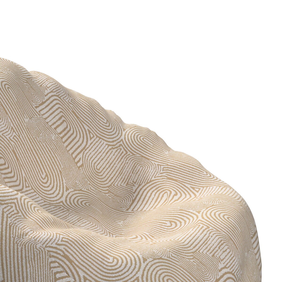 Worek do siedzenia, beżowe łuki na kremowym tle, Ø80 x 115 cm, Cosy Home