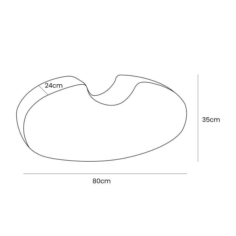 Pufa dla dzieci, w kształcie fasolki, Aesthetic, Khaki