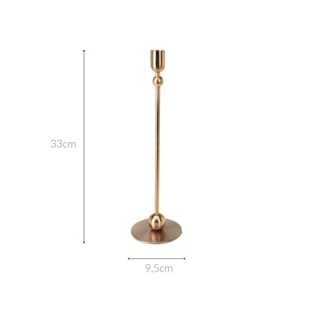 Klasyczny świecznik na jedną świecę, 33 cm