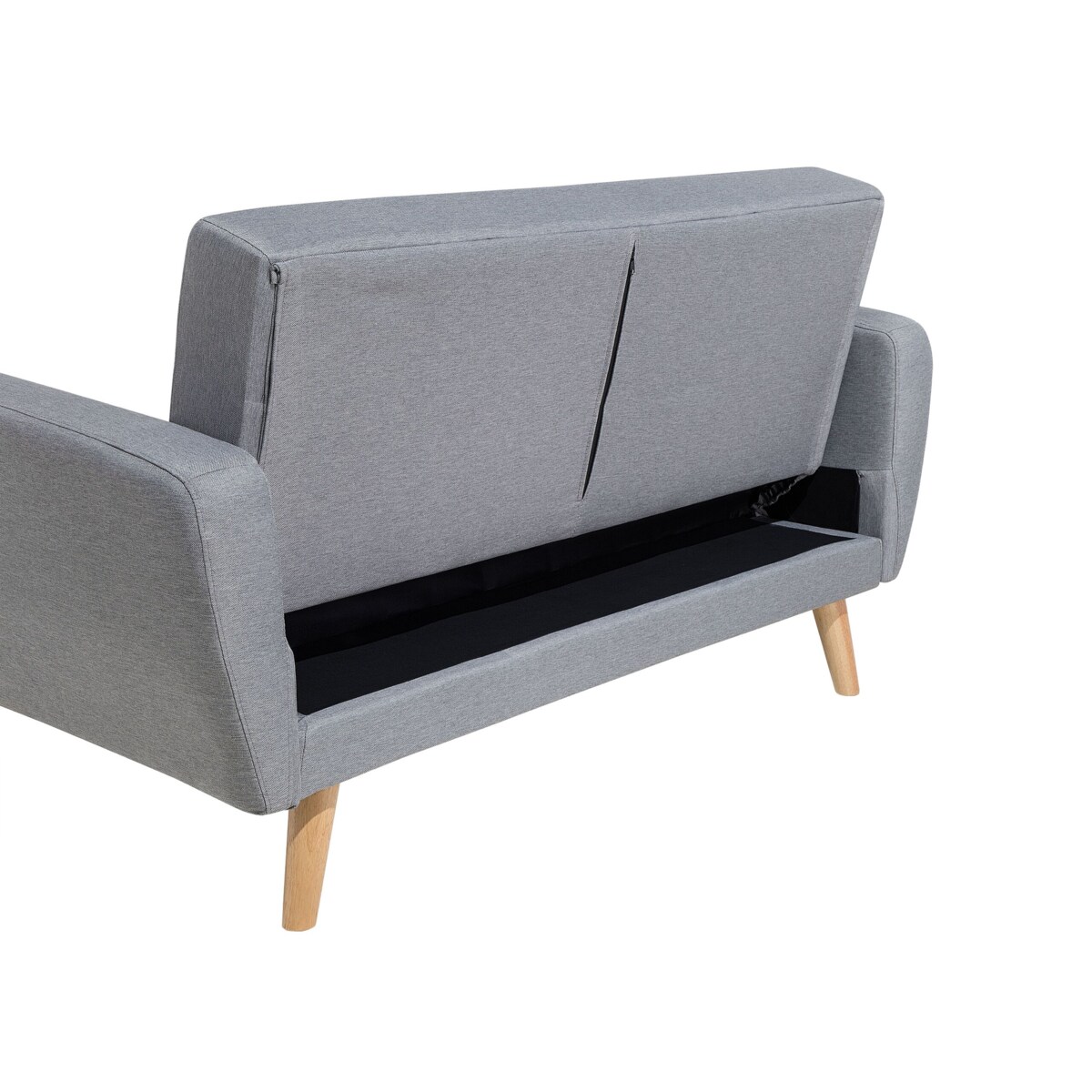 Sofa rozkładana 2-osobowa szara FLORLI