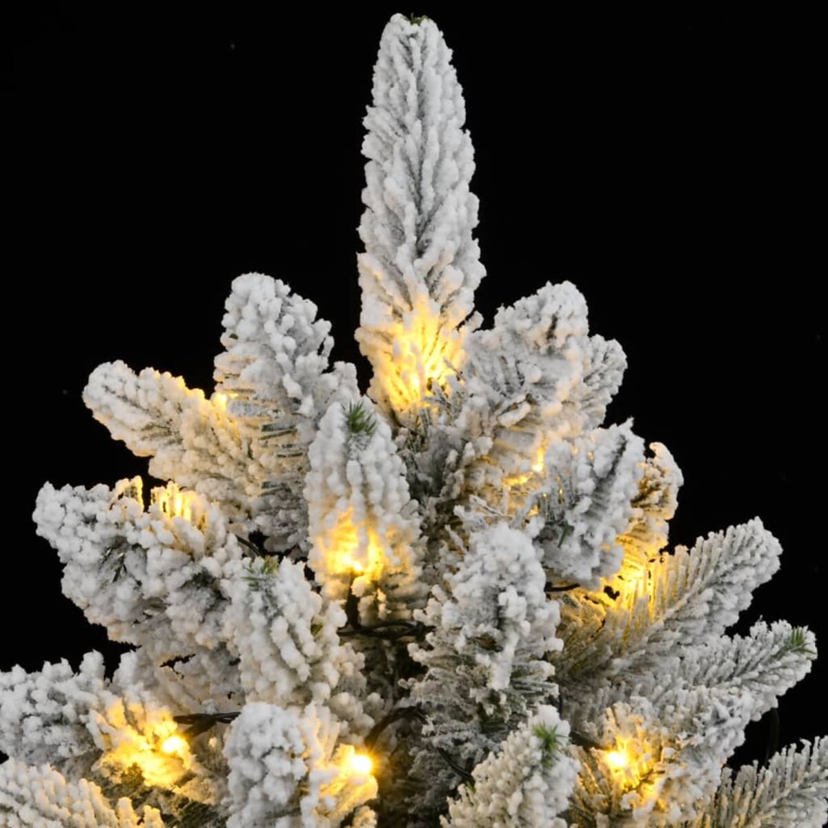 vidaXL Sztuczna choinka, ośnieżona, 300 lampek LED, 210 cm