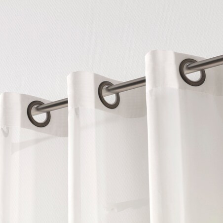 Firana na przelotkach, ecru natural look, Woale i firany