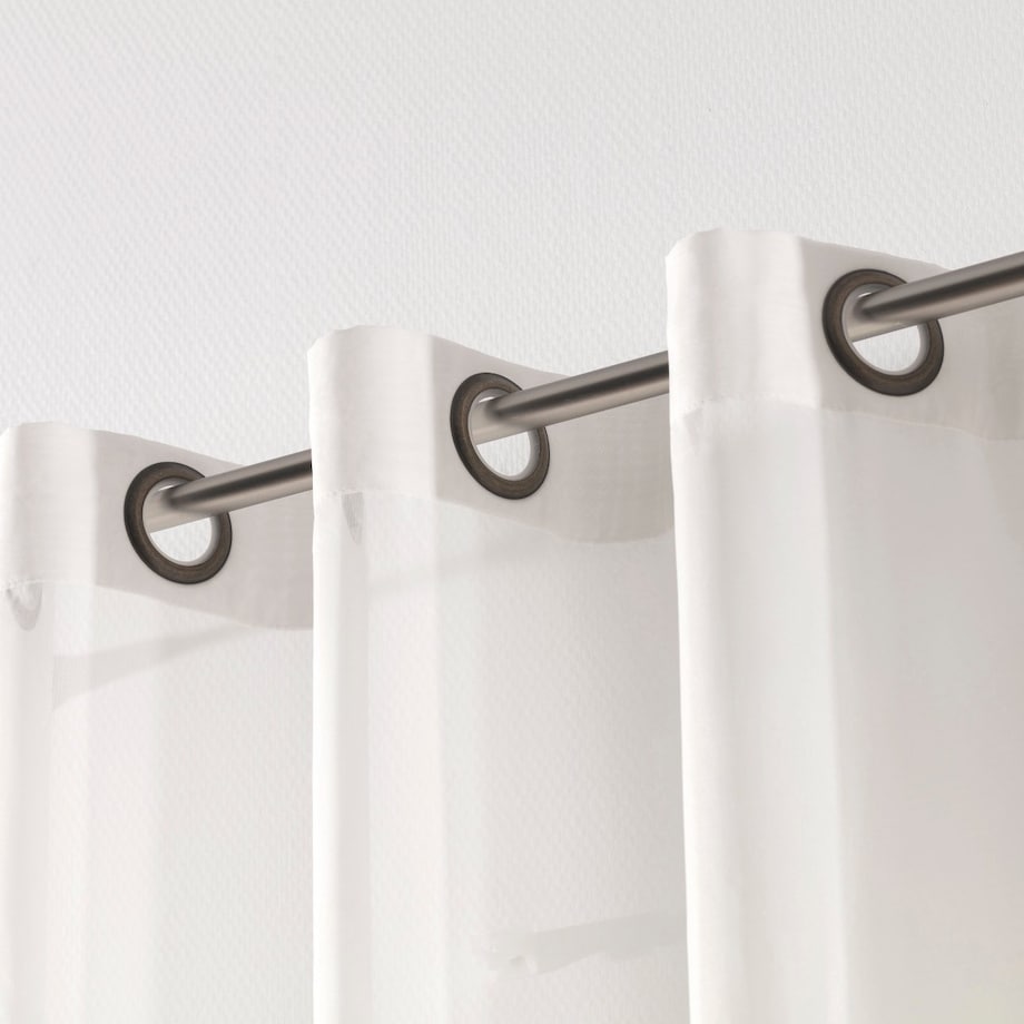 Firana na przelotkach, ecru natural look, Woale i firany