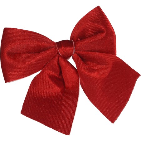 Kokardy świąteczne na choinkę, materiałowe, 2 sztuki, 13 x 13 cm