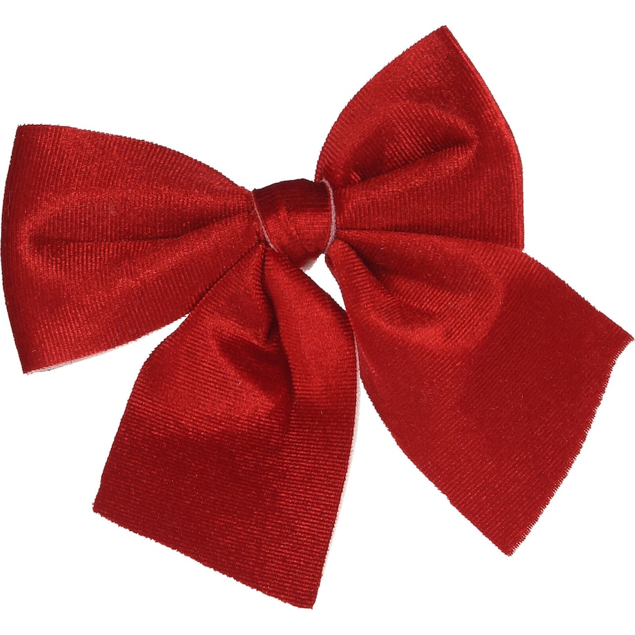 Kokardy świąteczne na choinkę, materiałowe, 2 sztuki, 13 x 13 cm