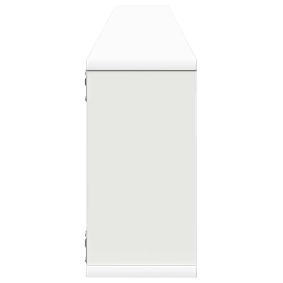 vidaXL Półki ścienne kostki, 4 szt., białe, 100x15x30 cm