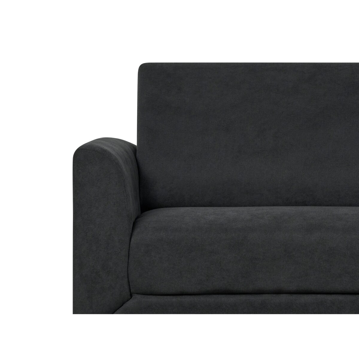 Sofa 3-osobowa czarna FENES