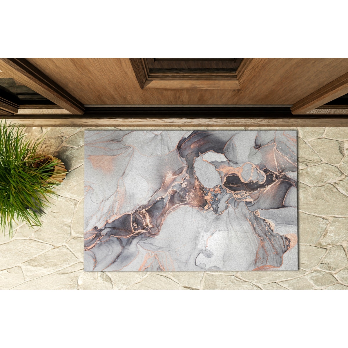 Wycieraczka zewnętrzna Jasny marmur 90x60cm