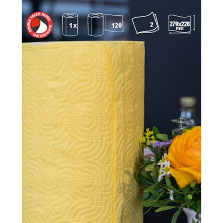 Ręcznik papierowy Renova żółty 1R