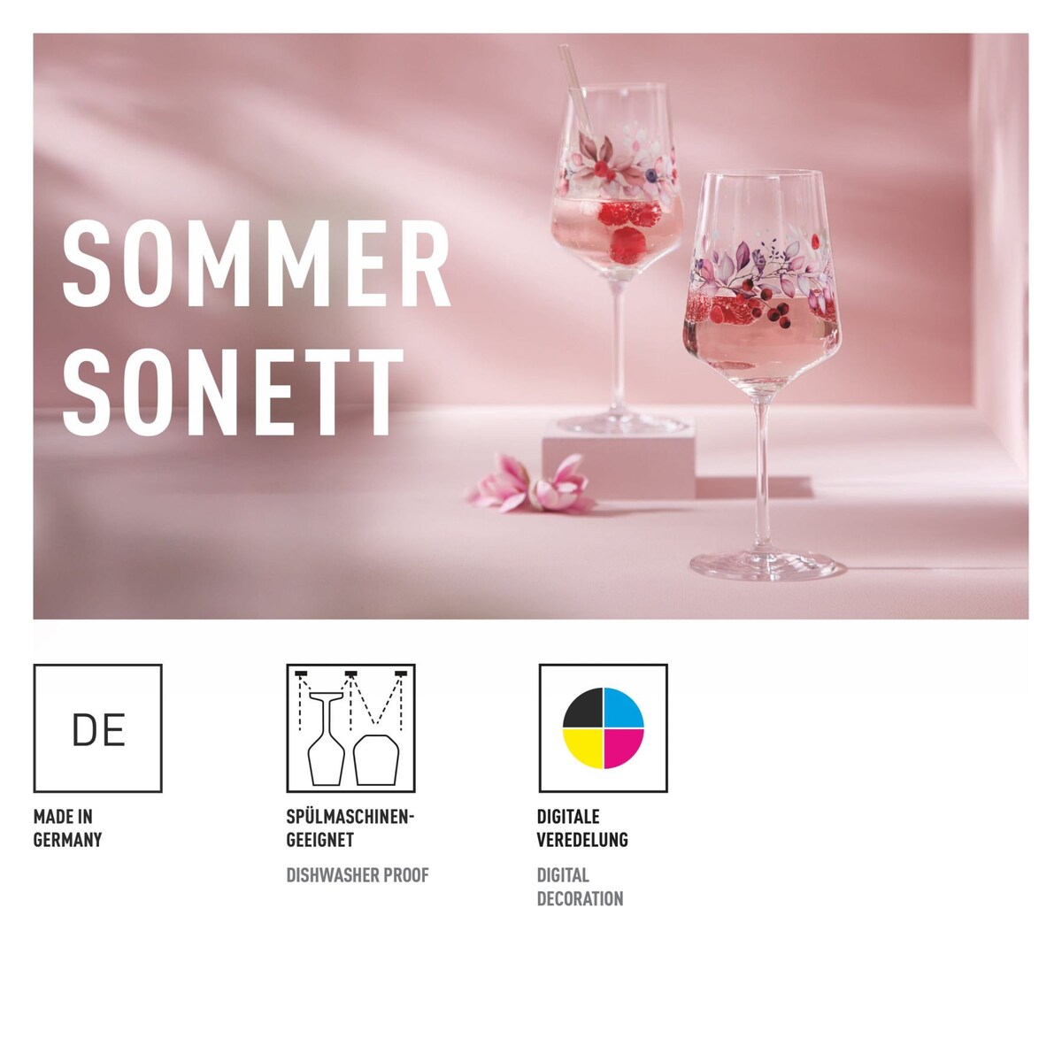 Ritzenhoff Zestaw 2 szt. kieliszków do aperitif koktajli soków kryształ Sommersonett Sprizz Sonja Eikler