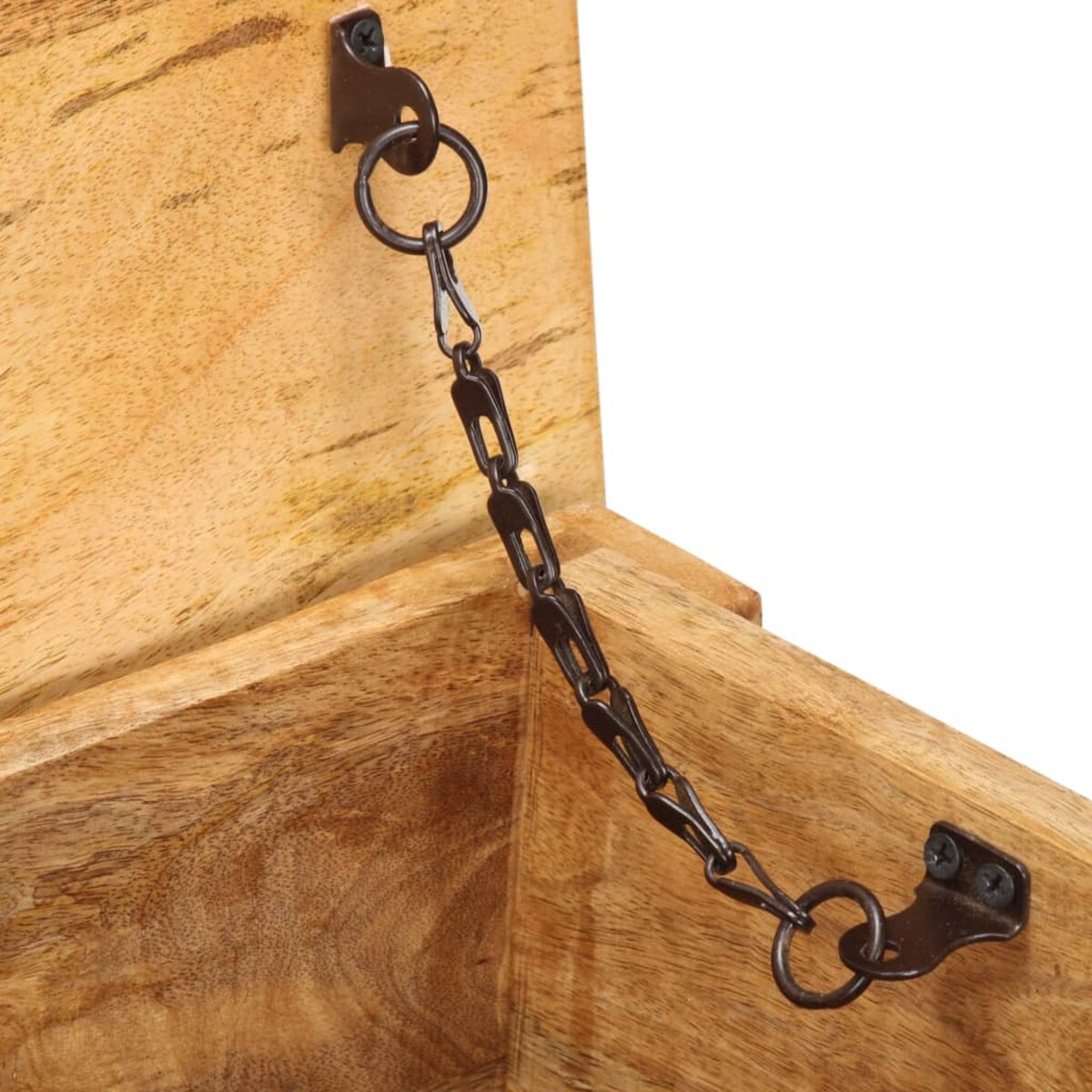 vidaXL Skrzynia, 99x35x48 cm, lite drewno mango