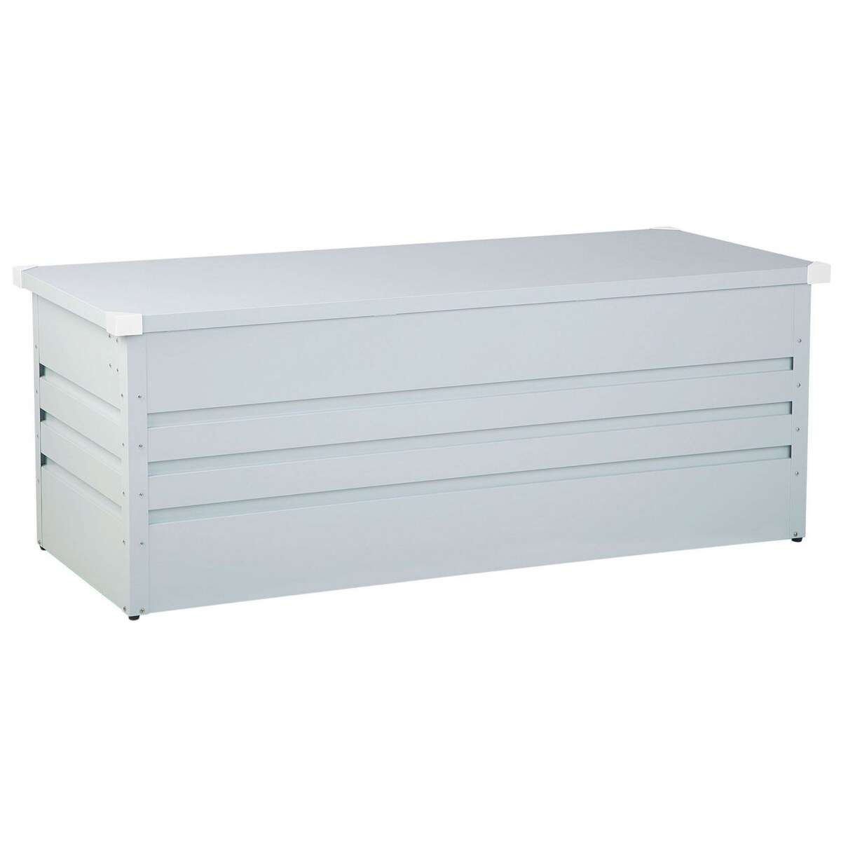 Skrzynia ogrodowa metalowa 600 l jasnoszara CEBROSA