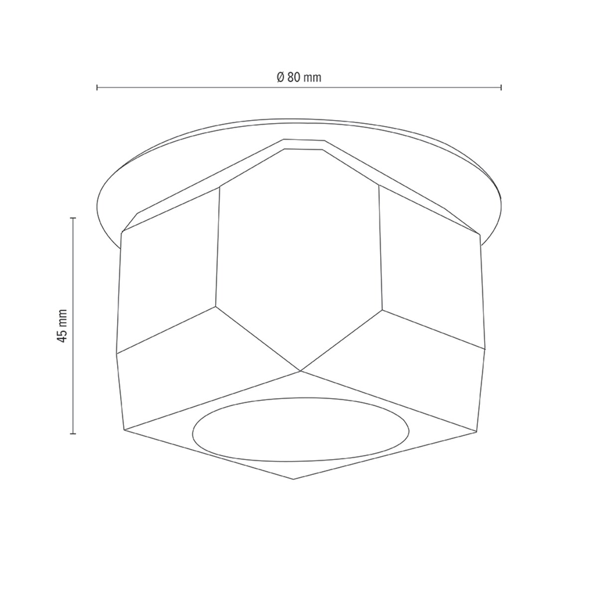 Zestaw Oczek Sufitowych BRITOP Lighting 5xG4 LED 2,3W z zasilaczem, Transparentne Szkło, Polski Producent 5 szt.
