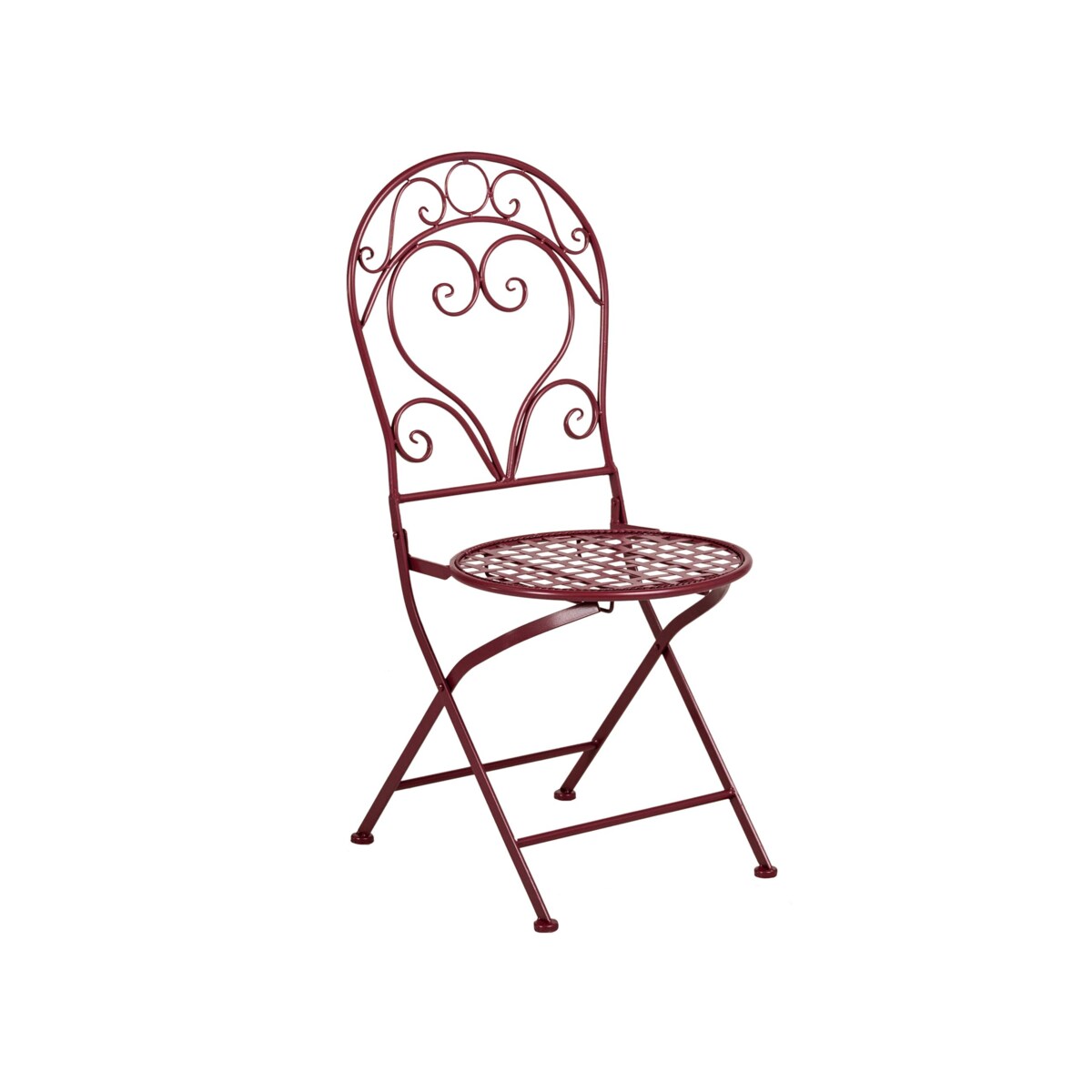 Zestaw mebli balkonowych ALBINIA Metal Burgundowy