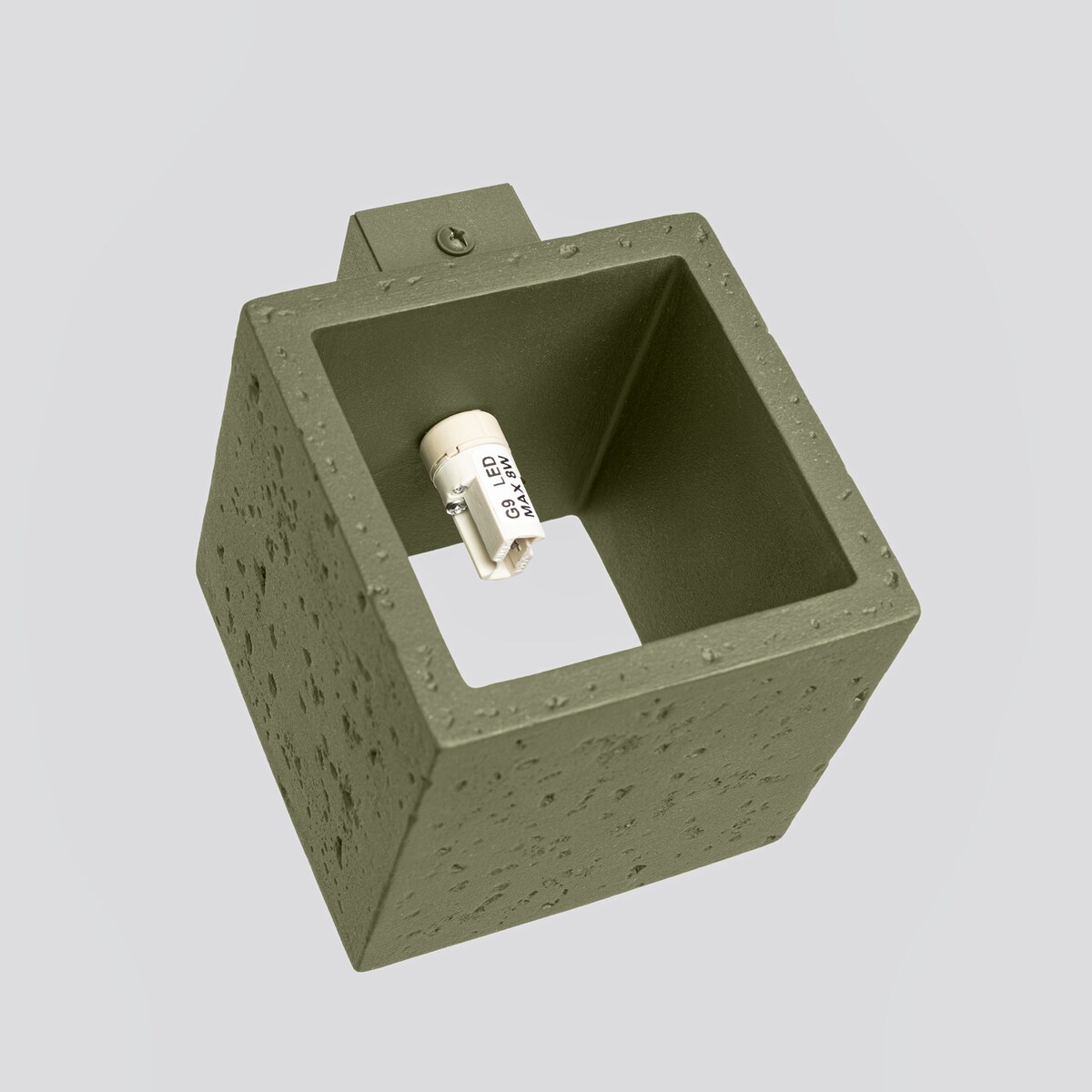 Kinkiet QUAD beton zielona oliwka