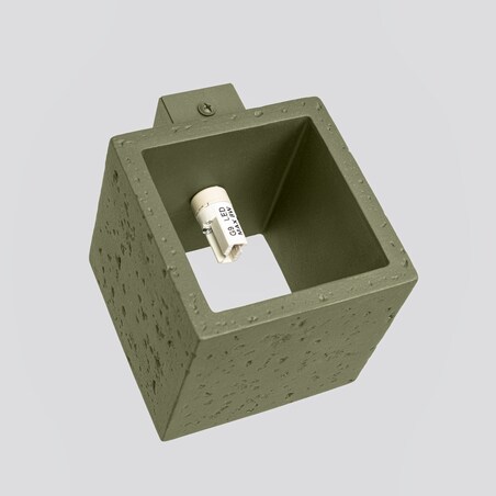 Kinkiet QUAD beton zielona oliwka