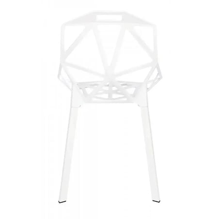 Metalowe krzesło Split DC-362.ALLWHITE King Home industrial białe