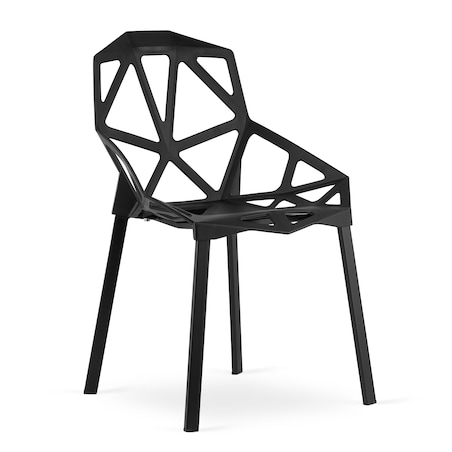 Krzesło Do Jadalni Kuchni Salonu Essen - Czarne