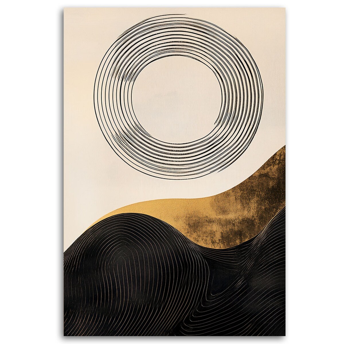 Feeby Obraz, Okrąg Linie Abstrakcja 40x60