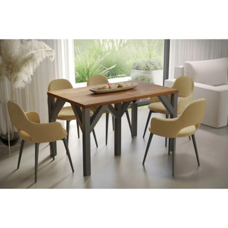 Stół rozkładany DUNAJ 130(240)x90 dąb stirling