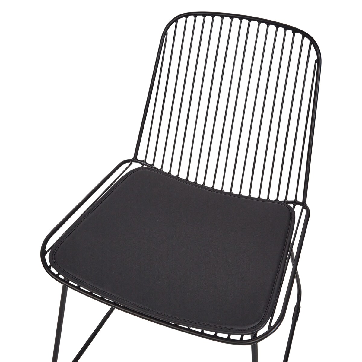 Zestaw 2 krzeseł do jadalni czarny PENSACOLA