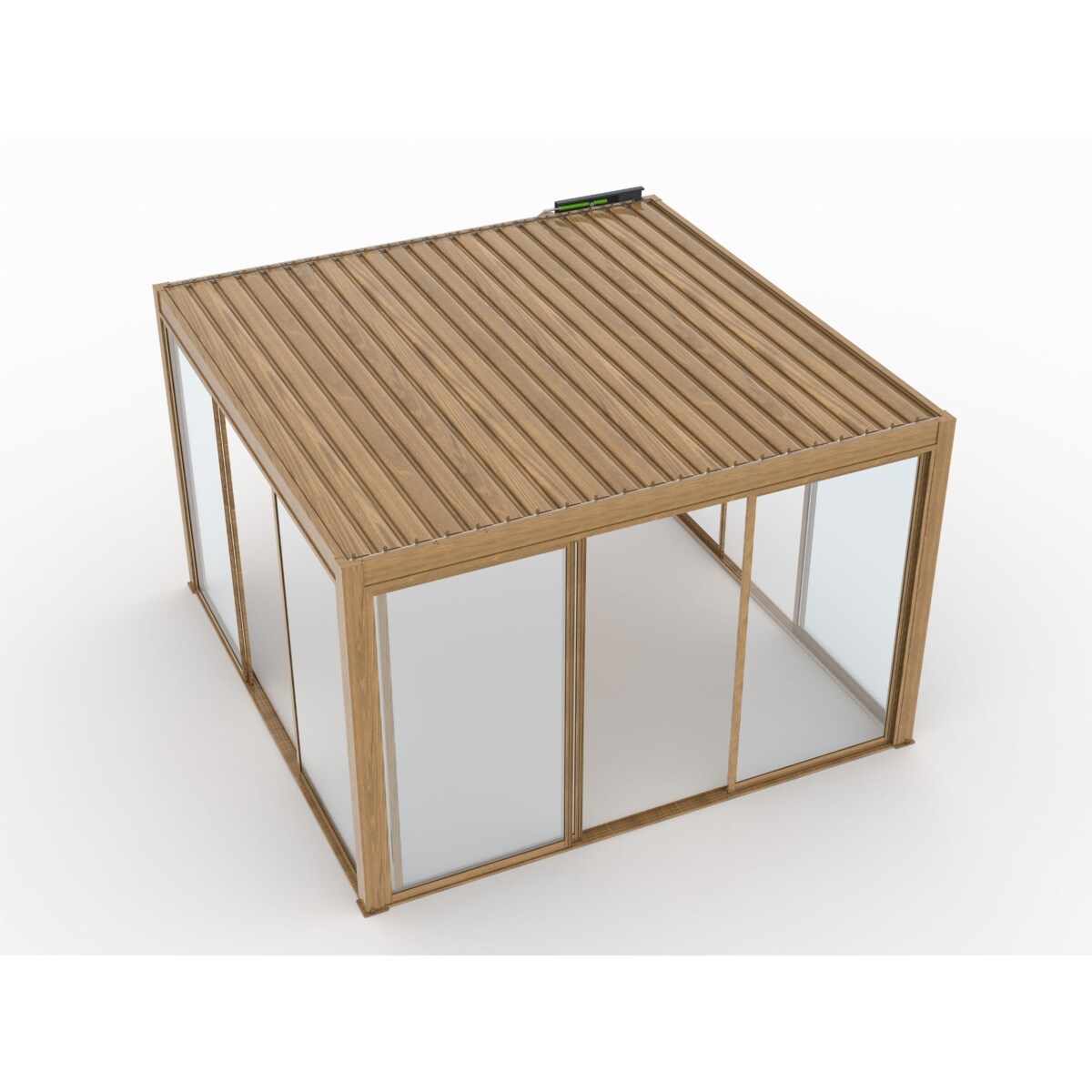 Pergola ogrodowa elektryczna Luxe 4x4x2.5m aluminiowa z LED