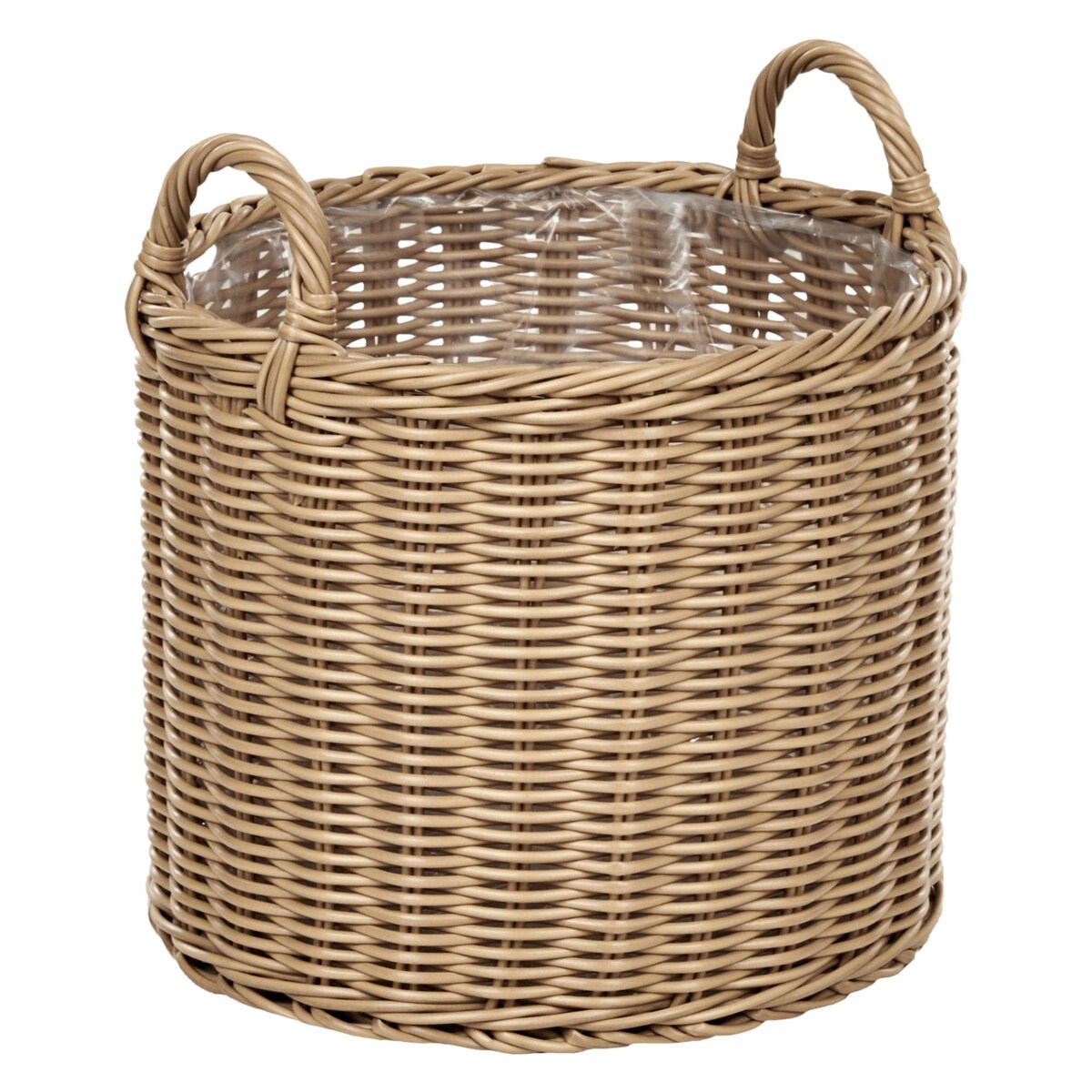 Zestaw 3 doniczek PENDULA Technorattan Naturalny