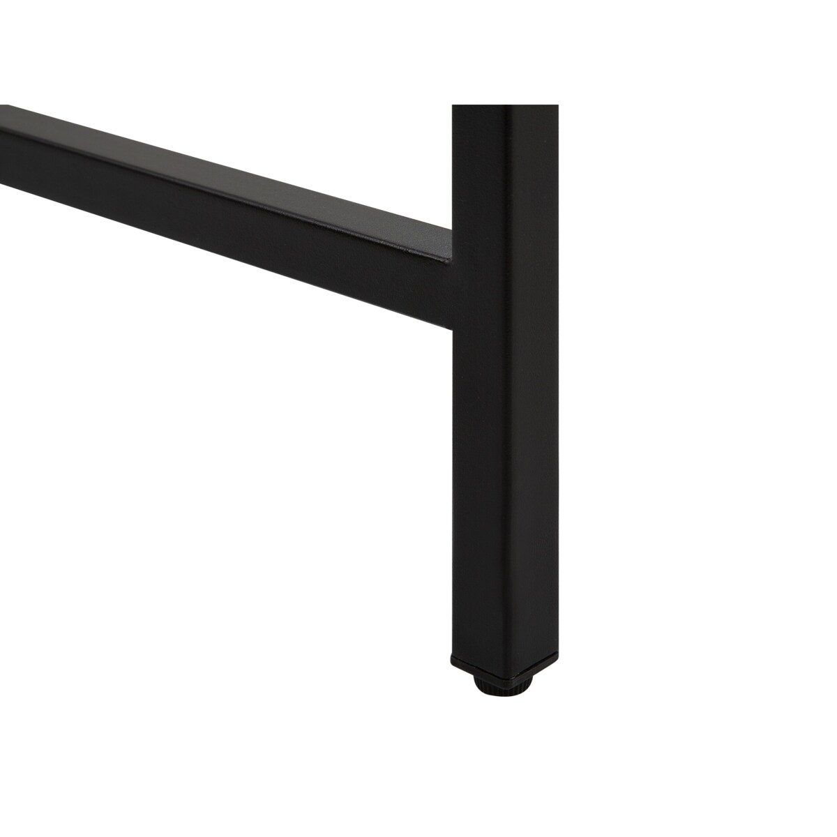 Konsola ciemne drewno z czarnym TULIA