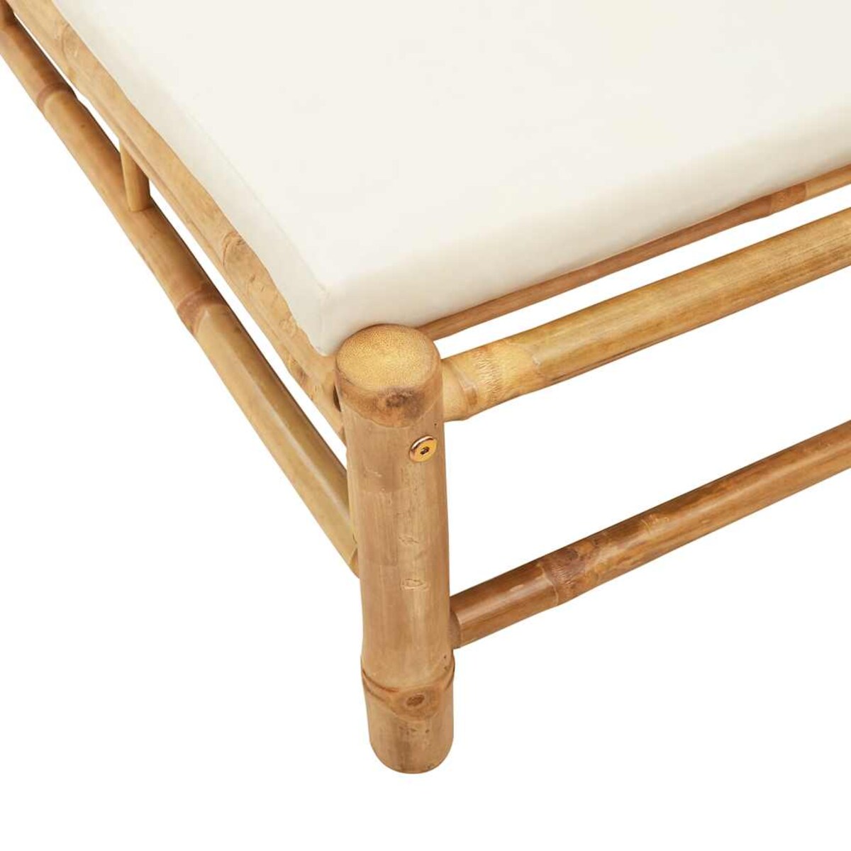 vidaXL Leżak z poduszkami, 55x199x30 cm, bambus