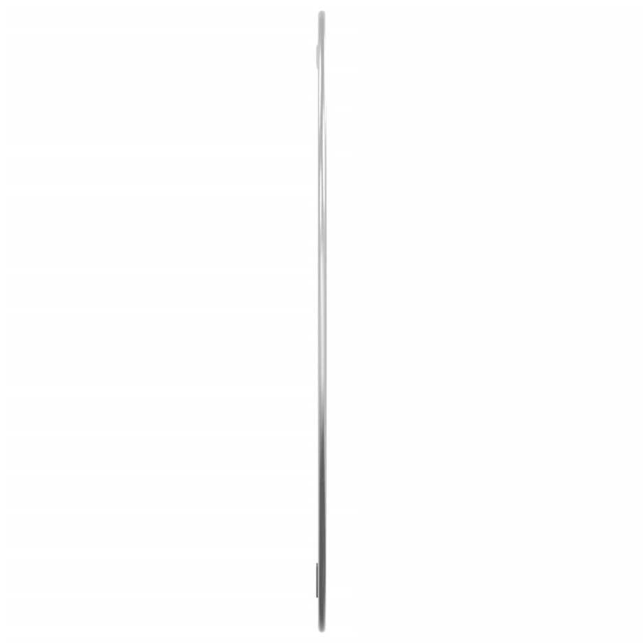 vidaXL Lustro ścienne, srebrne, Ø 60 cm, okrągłe