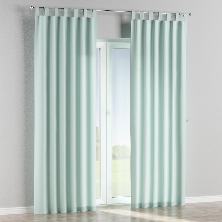 Zasłona na szelkach 1 szt. 130x260 pastelowy błękit