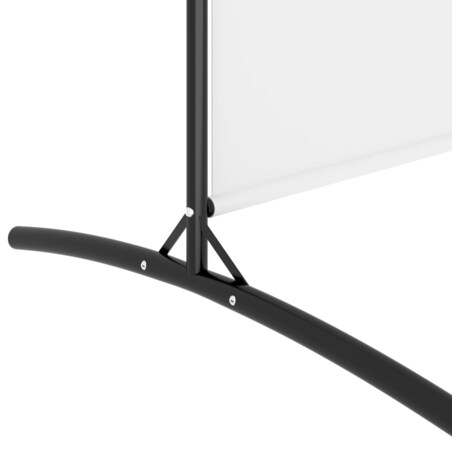 vidaXL Parawan 2-panelowy, biały, 175x180 cm, tkanina