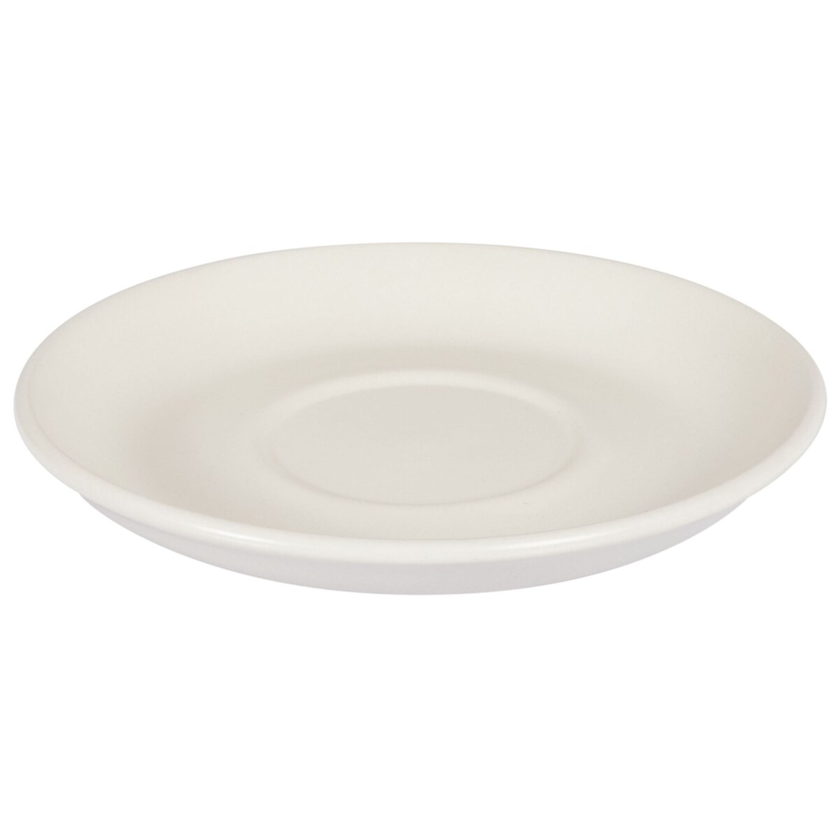 Zestaw 4 filiżanek ze spodkami CARAWAY Kamionka Złamana biel