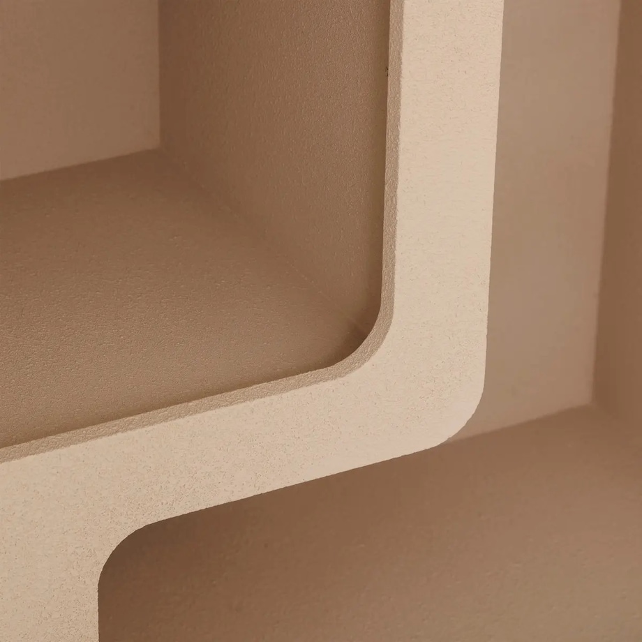 Regał półka MDF beżowa Solana 75x30 cm