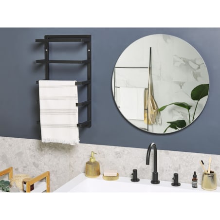 Wieszak na ręczniki 31 x 57 cm czarny CINTRA