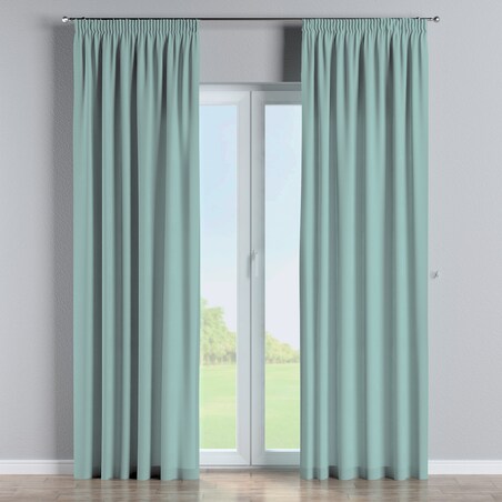 Zasłona na taśmie marszczącej 1 szt. 130x245 jasny turkus