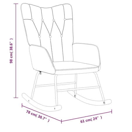 vidaXL Fotel bujany, jasnoszary, tapicerowany tkaniną