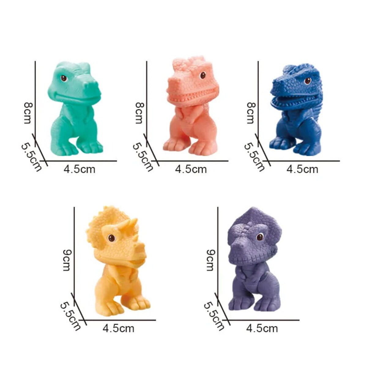 Dinozaury sensoryczne - miękkie klocki 5 szt