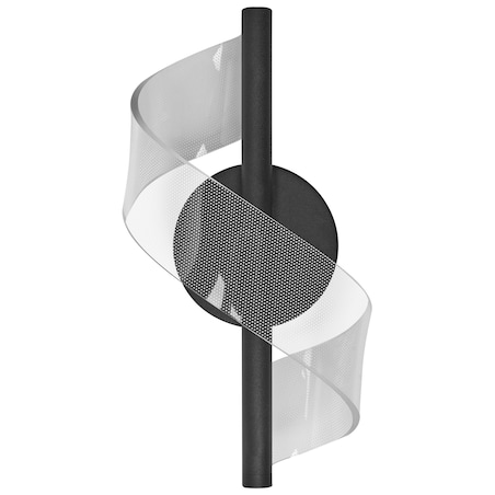 Lampa ścienna LED SARELA Czarny Metal