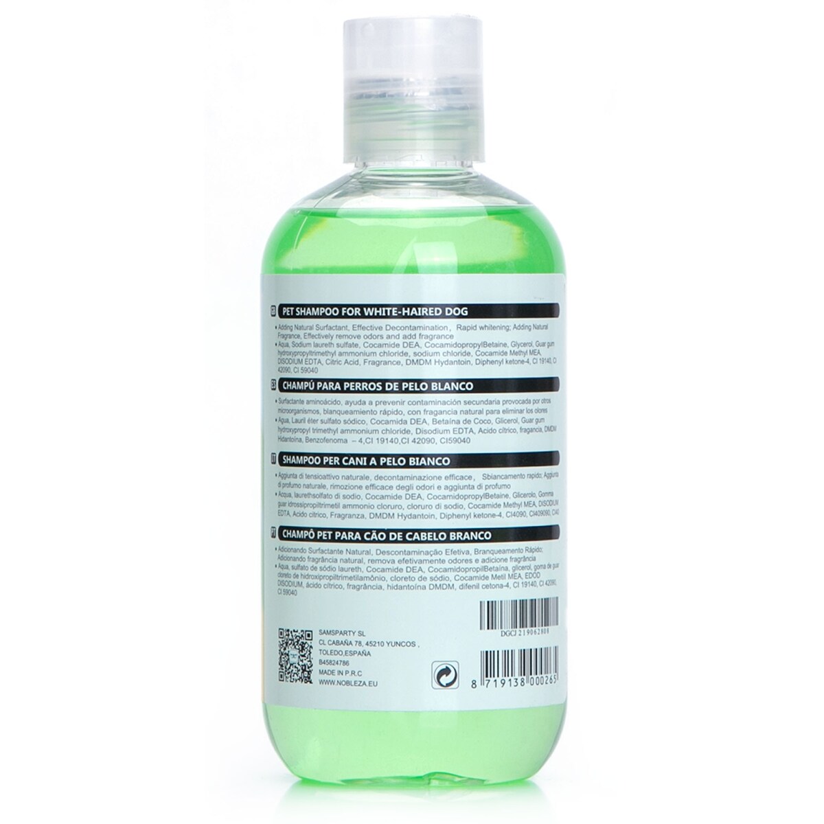 Szampon Dla Białego Psa Psów Z Białą Sierścią Hipoalergiczny Łagodny 250 Ml