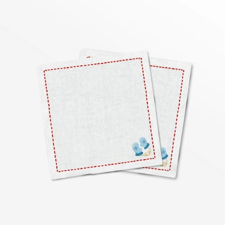 Serwetki świąteczne - Minimalistyczne rękawiczki (2szt.)