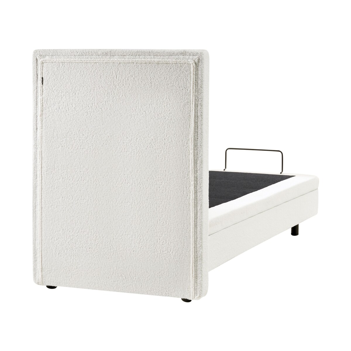 Łóżko regulowane Boucle DUKE II 90 x 200 cm Złamana biel