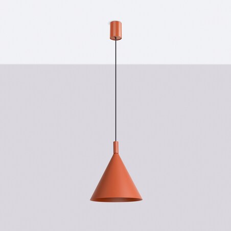 Lampa wisząca NOX 25 ochra czerwona