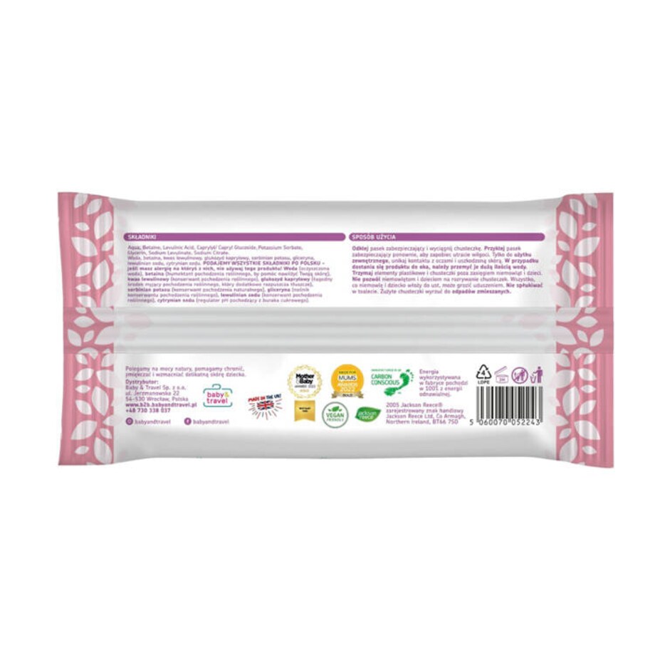 Chusteczki nawilżane dla noworodków i dzieci 6 opakowań (336 szt.) Kinder by Nature