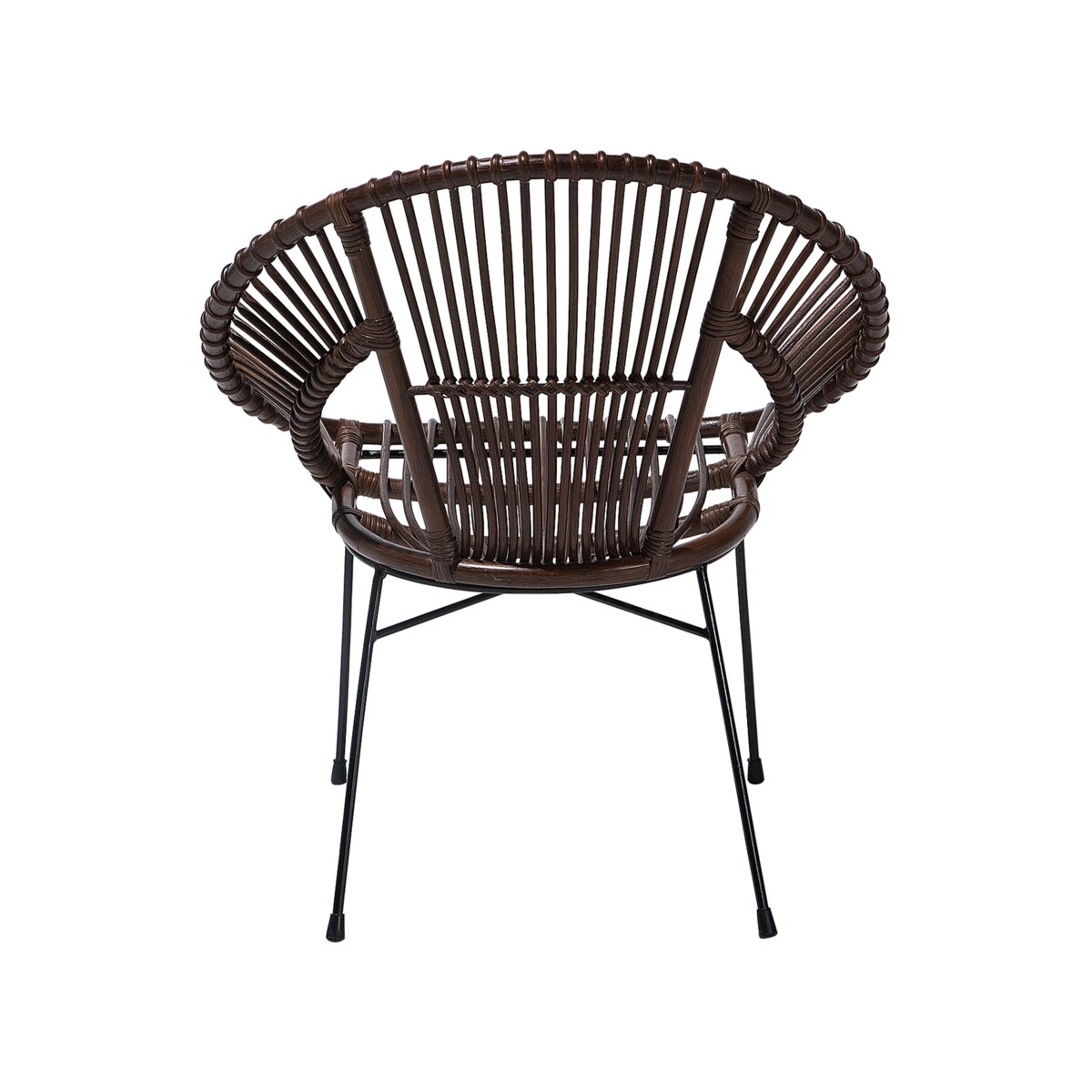 Krzesło rattanowe brązowe SARITA
