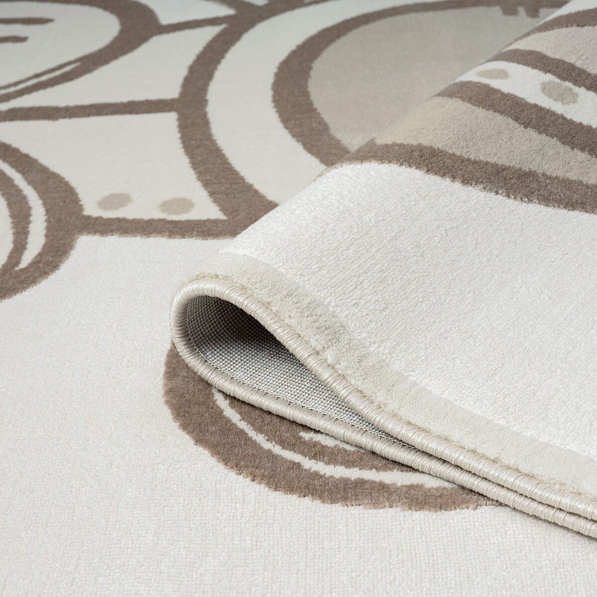 Dywan dziecięcy z uroczym motywem lwa Marva 7170 Krem Beż 120x160