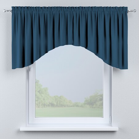 Lambrekin łuk 150x75 ocean blue (morski niebieski)