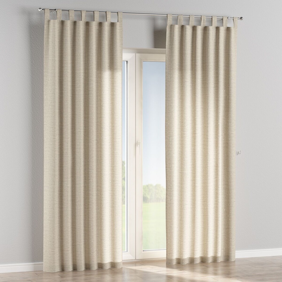 Zasłona na szelkach 1 szt. 130x260 naturalny len